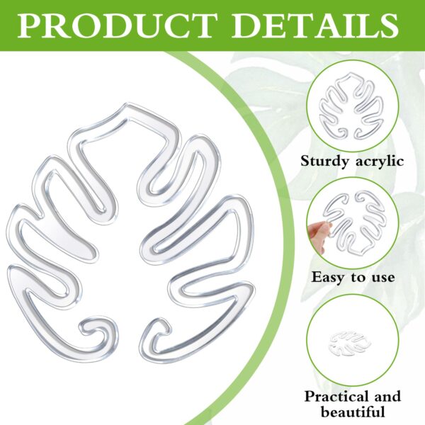 Acrylic moss pole plant support made of durable material.