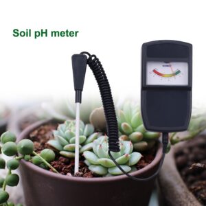 Soil pH Meter being used on a plant, displaying accurate pH measurements