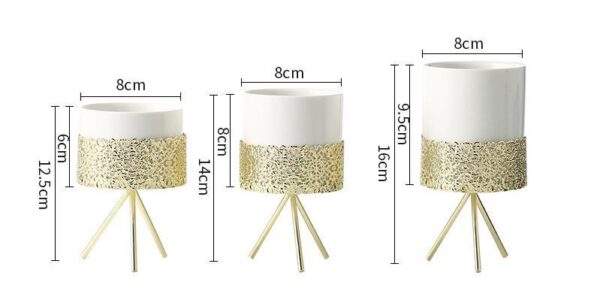 White ceramic pot displayed in modern variations