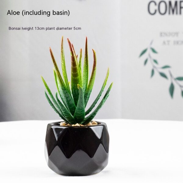 Mini Artificial Succulent Plant with Pot – Realistic Decorative Greenery for Home or Office - Indoor Tabletop Plant | Artificial Plants