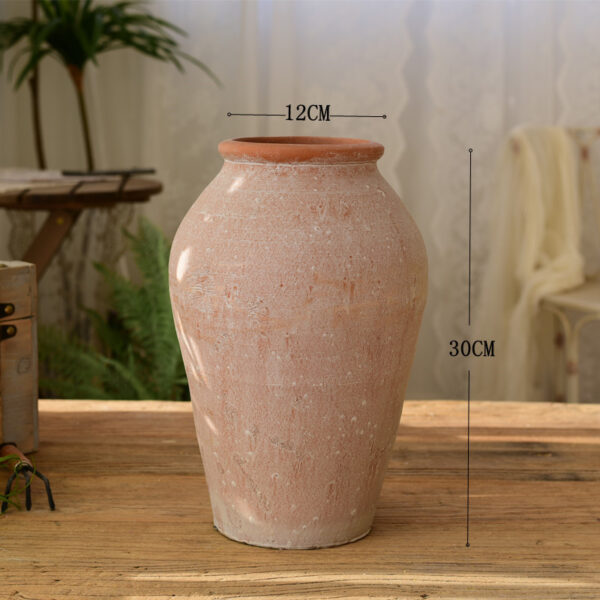 Large Clay Floor Flower Pot – Breathable Red Mud Minimalist Planter - Large Clay Flower Pot | All Products