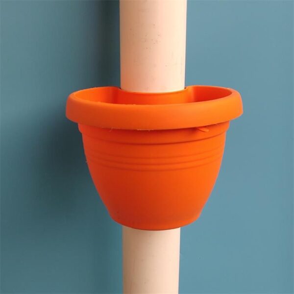 Creative Wall Hanging Flower Pot Orange, Small - Hanging Plant | Hanging Planters
