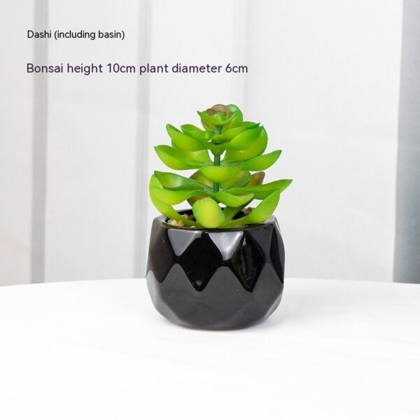 Mini Artificial Succulent Plant with Pot – Realistic Decorative Greenery for Home or Office - Indoor Tabletop Plant | All Products