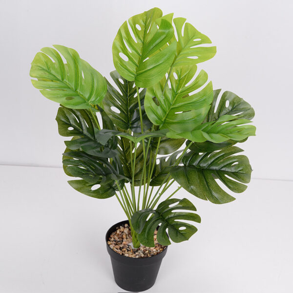 Artificial Monstera Plant 18 Head Medium Green Edge - ndoor Plant Decor | All Products