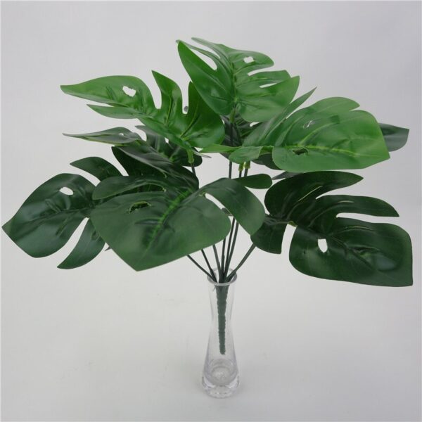 Artificial Monstera Plant – Realistic 9 Turtle Leaves, Durable Plastic Greenery for Home Decor - Faux Leaf Decor | All Products