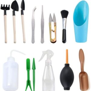Succulent Gardening Tools 14-Piece Set – Durable Plastic & Metal Kit for Plant and Flower Care Garden Tool Set Garden Plant Terra Succulent Gardening Tools 14-Piece Set – Durable Plastic & Metal Kit for Plant and Flower Care - Garden Tool Set | All Products