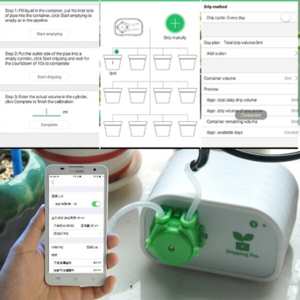 Automatic Plant Watering System with Bluetooth Control and 8 Drippers - Smart Irrigation System | All Products