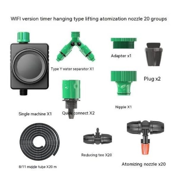 Smart Garden Irrigation Timer WiFi Water Valve with Mobile Control for Home Use D - Remote Control Garden Tool | Watering Tools & Devices